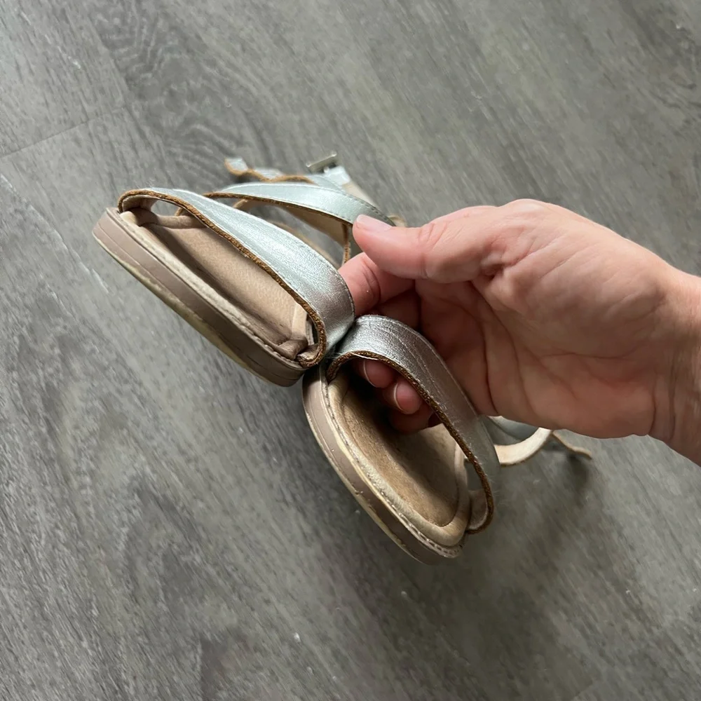 Old Soles silver girls sandals